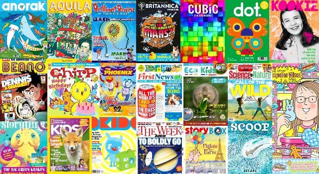 Magazines for children aged 3-6, 7-12 and 13+