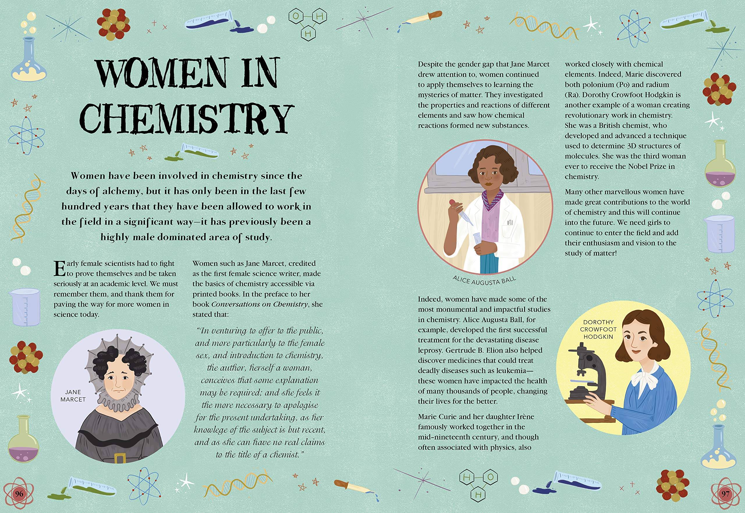 101 Awesome Women Who Transformed Science spread 5