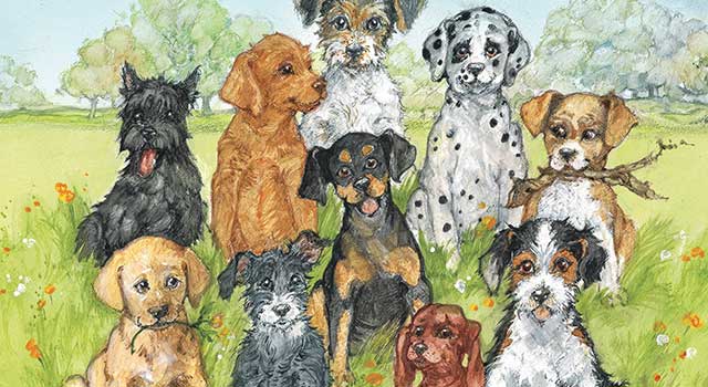 Ten Little Dogs by Ruth Brown