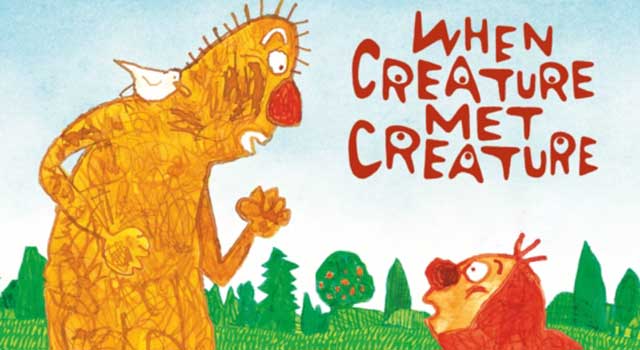 When Creature Met Creature by John Agard and illustrated by Satoshi Kitamura