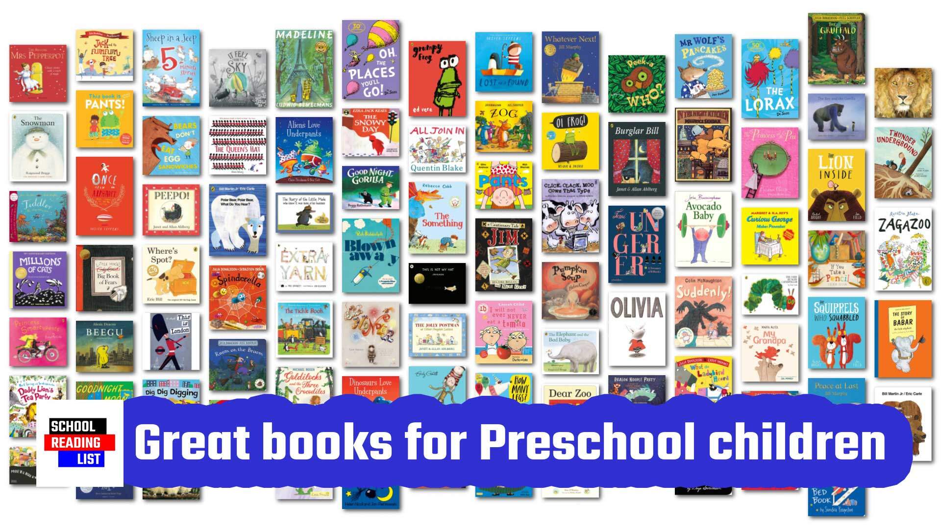 Books for preschoolers Great books for Preschool children aged 0-3