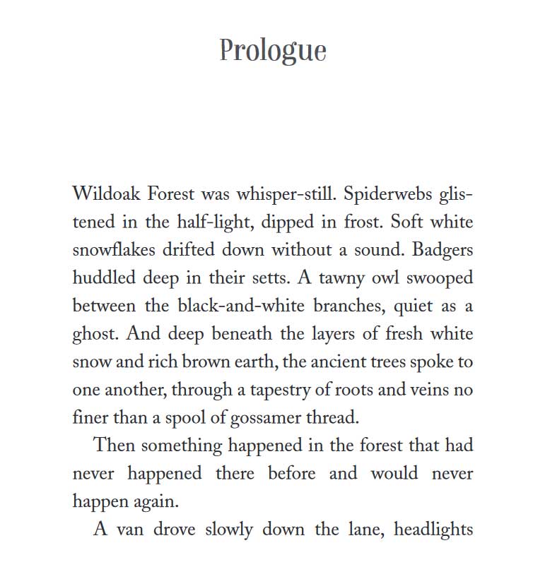 Wildoak by C.C. Harrington - prologue