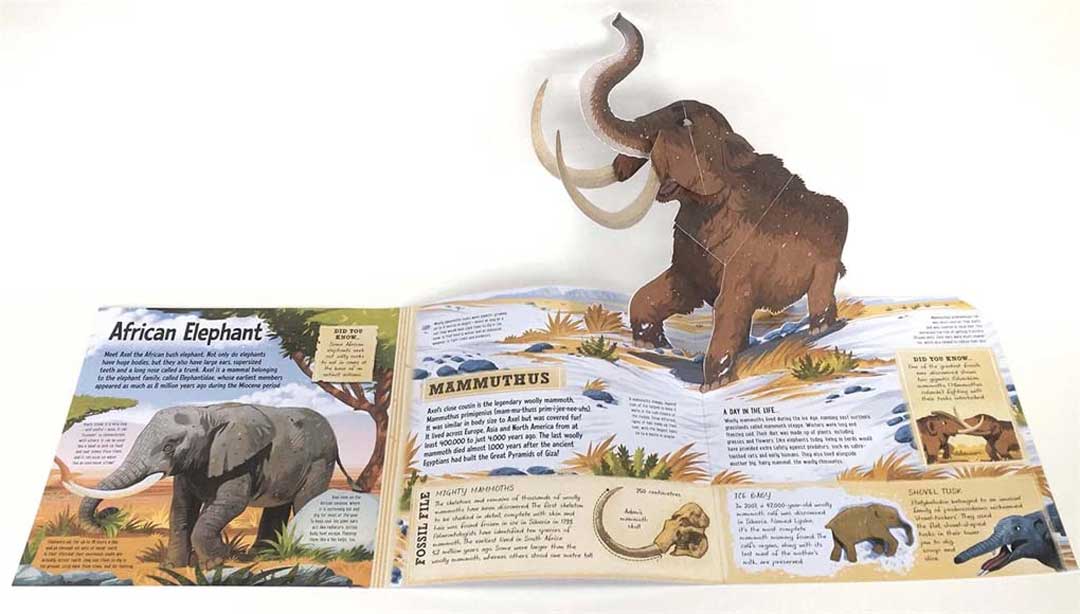 Prehistoric beasts by Dr Dean Lomax, illustrated by Mike Love spread 1