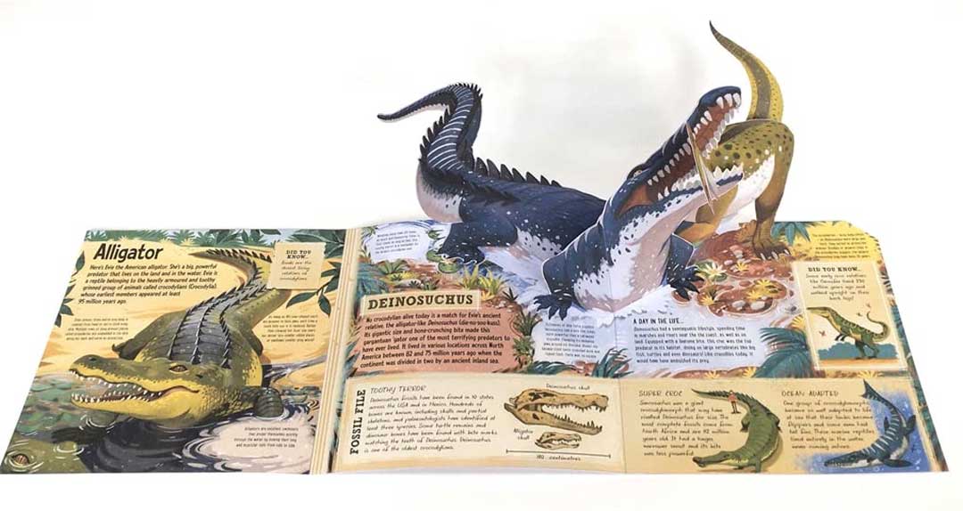 Prehistoric beasts by Dr Dean Lomax, illustrated by Mike Love spread 2