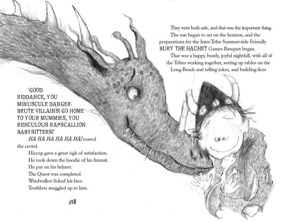 How to Train Your Dragon 20th Anniversary Edition by Cressida Cowell spread 2