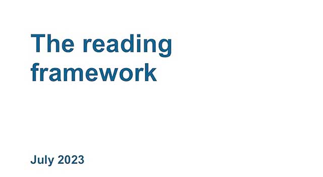 The reading framework - guidance for teachers and schools from DfE.
