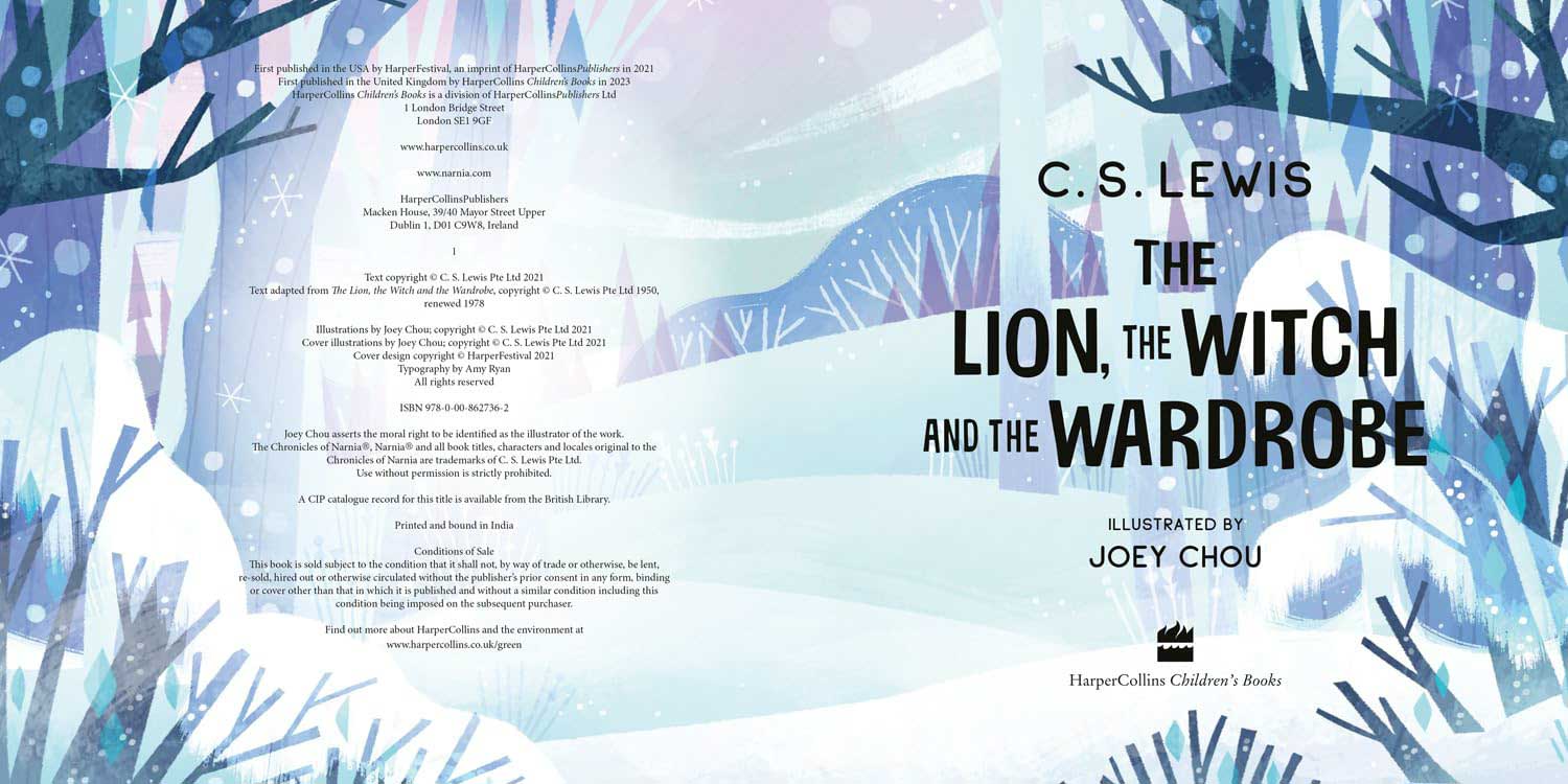 The Lion, the Witch and the Wardrobe by C.S Lewis, illustrated by Joey Chou intro