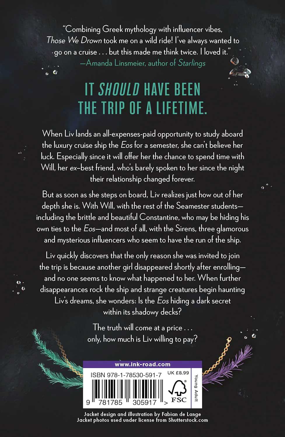Those We Drown by Amy Goldsmith back cover