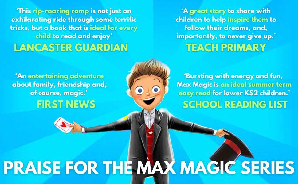 Max Magic: The Incredible Holiday Hideout by Stephen Mulhern & Tom Easton, illustrated by Begoña Fernández Corbalán banner