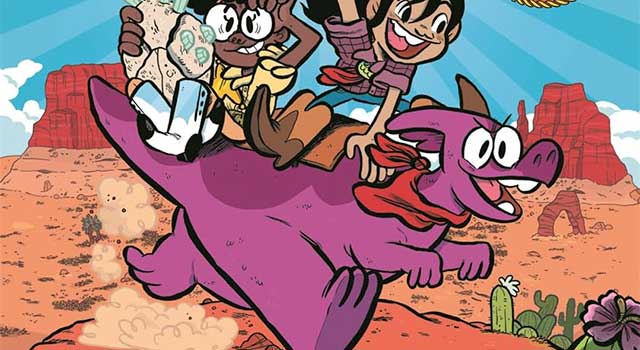 Cowgirls and Dinosaurs: Big Trouble in Little Spittle by Lucie Ebrey