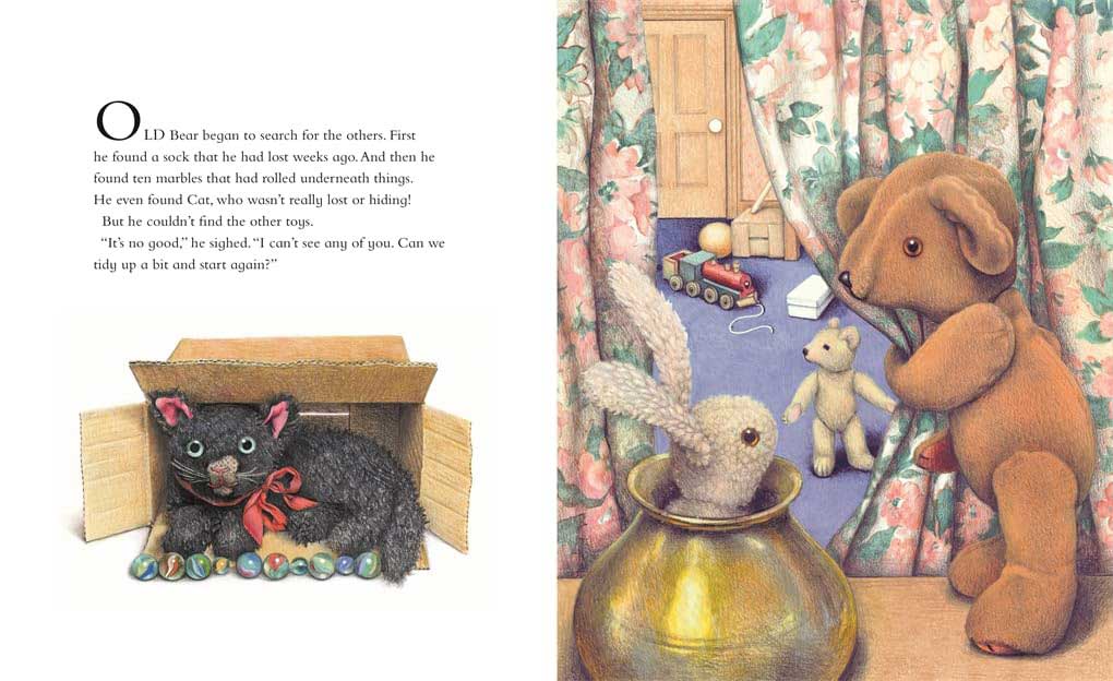 Little Bear Lost by Jane Hissey spread 2