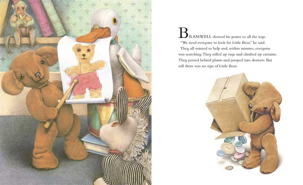 Little Bear Lost by Jane Hissey spread 3