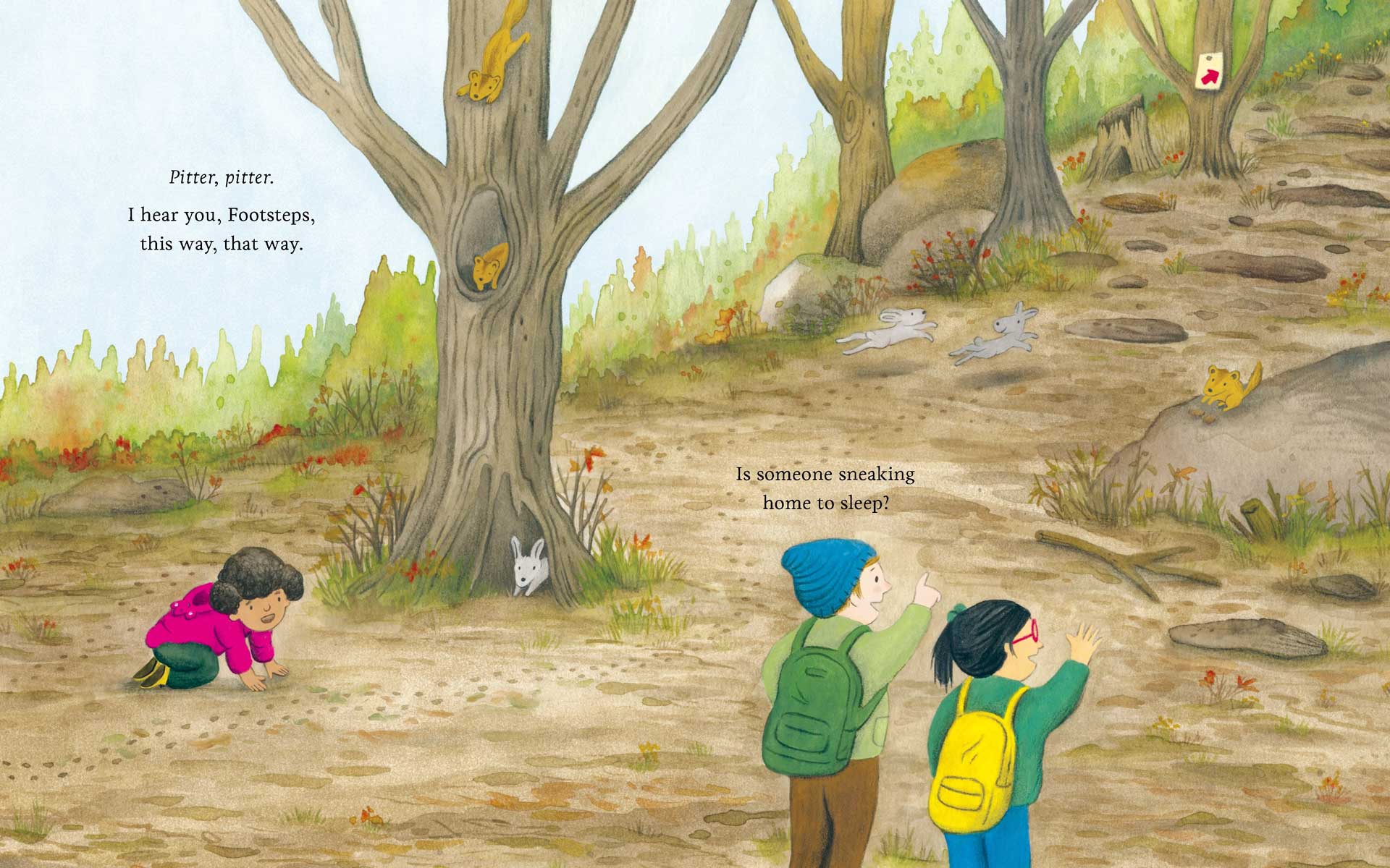 I Hear You, Mountains (Sounds of Nature) by Kallie George, illustrated by Carmen Mok spread 3