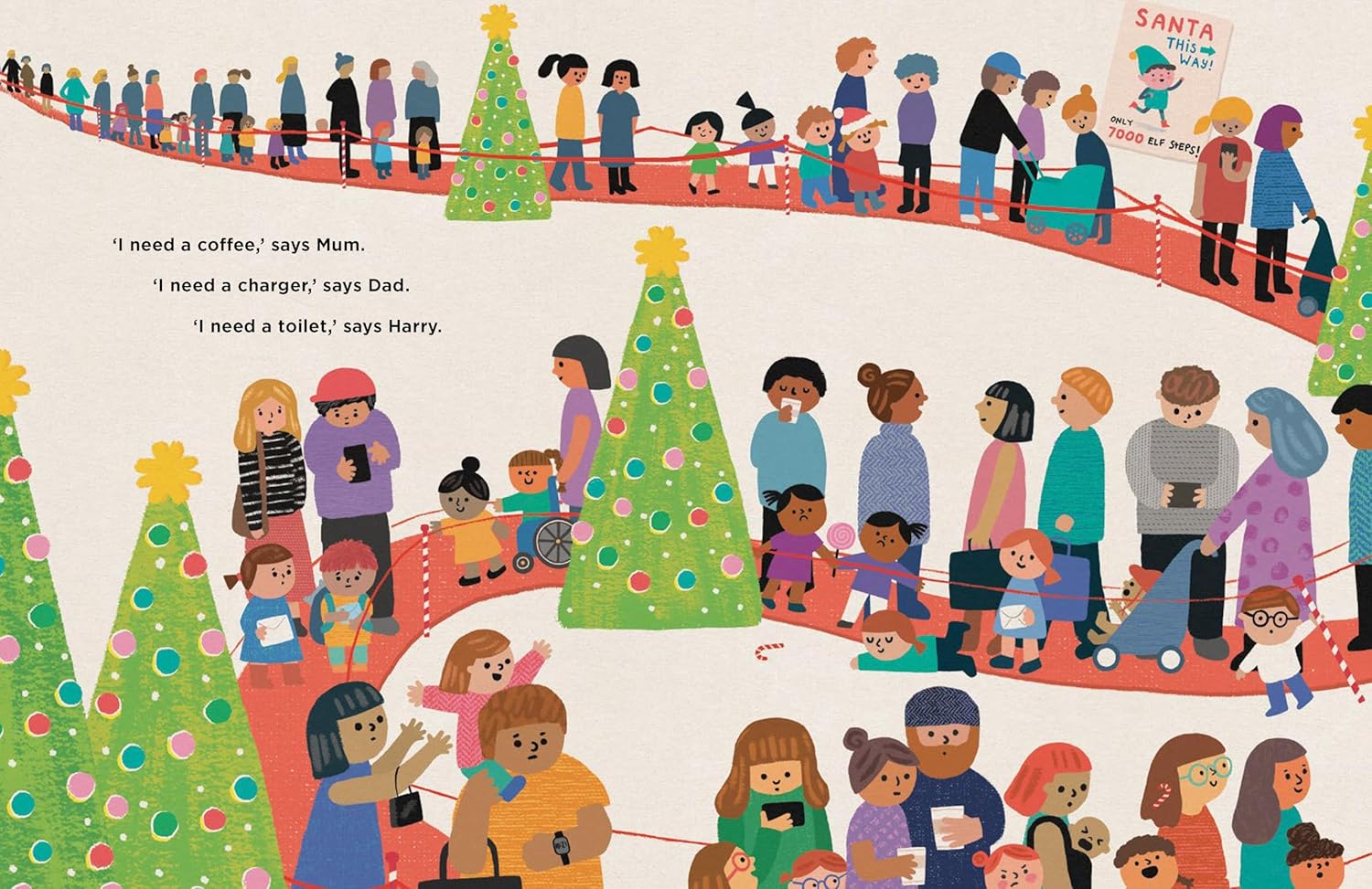 Waiting for Santa by Lucy Cochran, illustrated by Heidi McKinnon