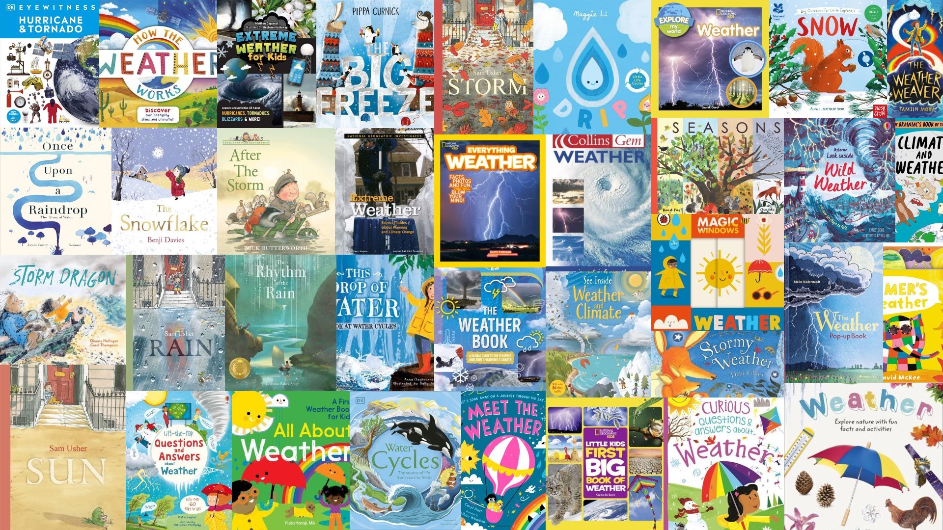 Weather and the water cycle books for children