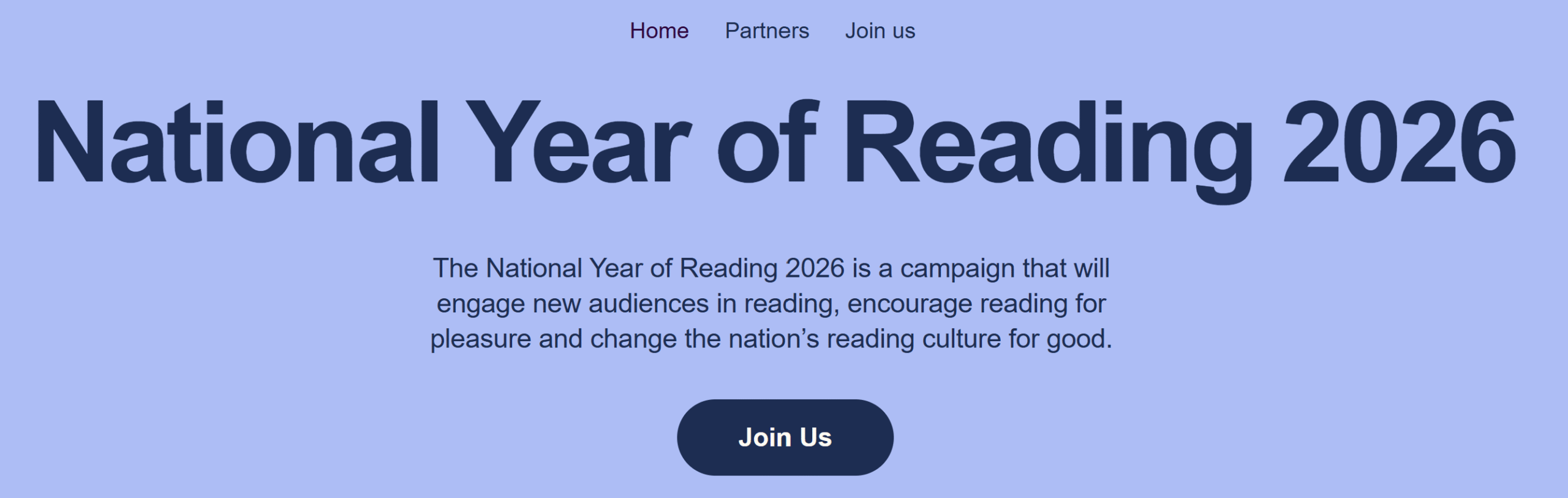 National Year of Reading 2026