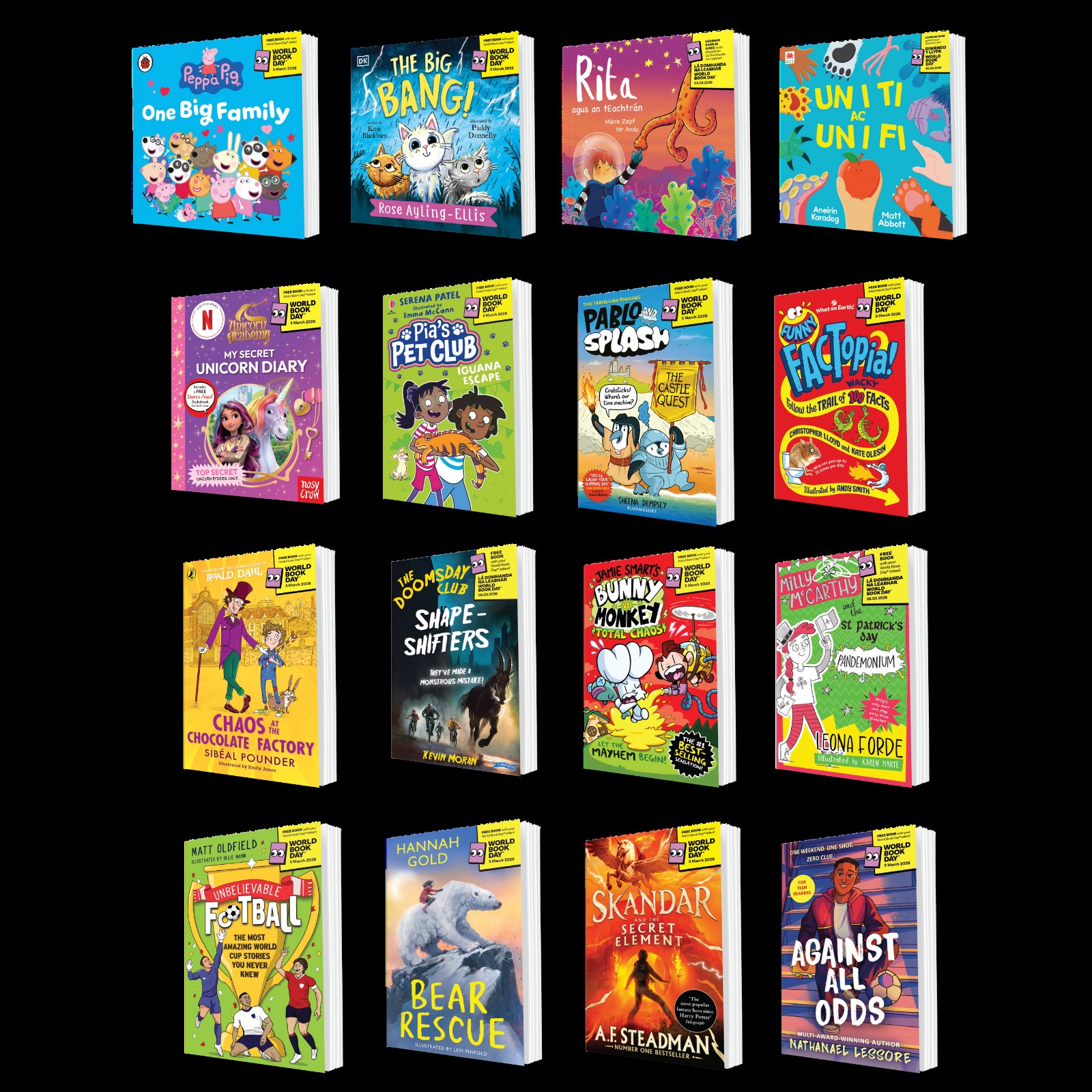 World Book Day line up 2026.