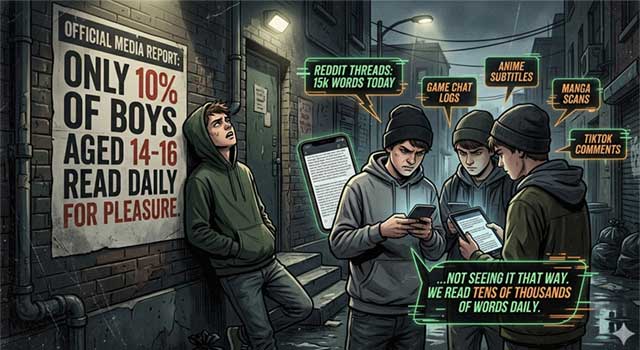 “Only 10% of boys aged 14-16 read daily for pleasure”. Is this true, and if so, what can we as teachers, do about it?