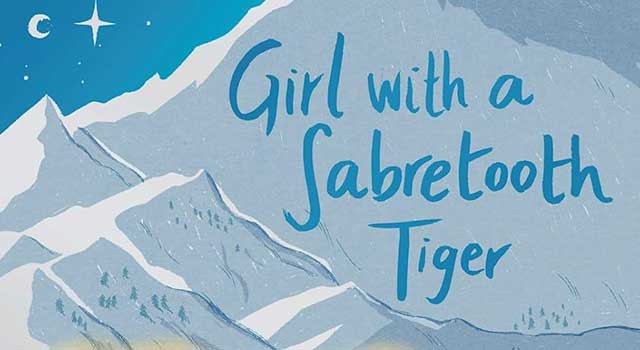 Girl with a Sabretooth Tiger by Jasbinder Bilan