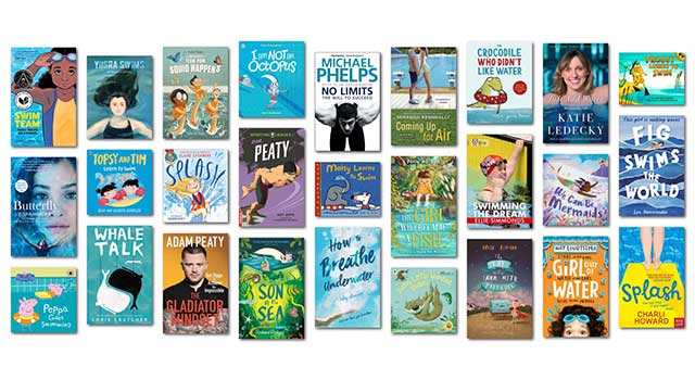 Swimming books for children and teens
